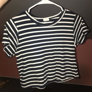 striped crop top